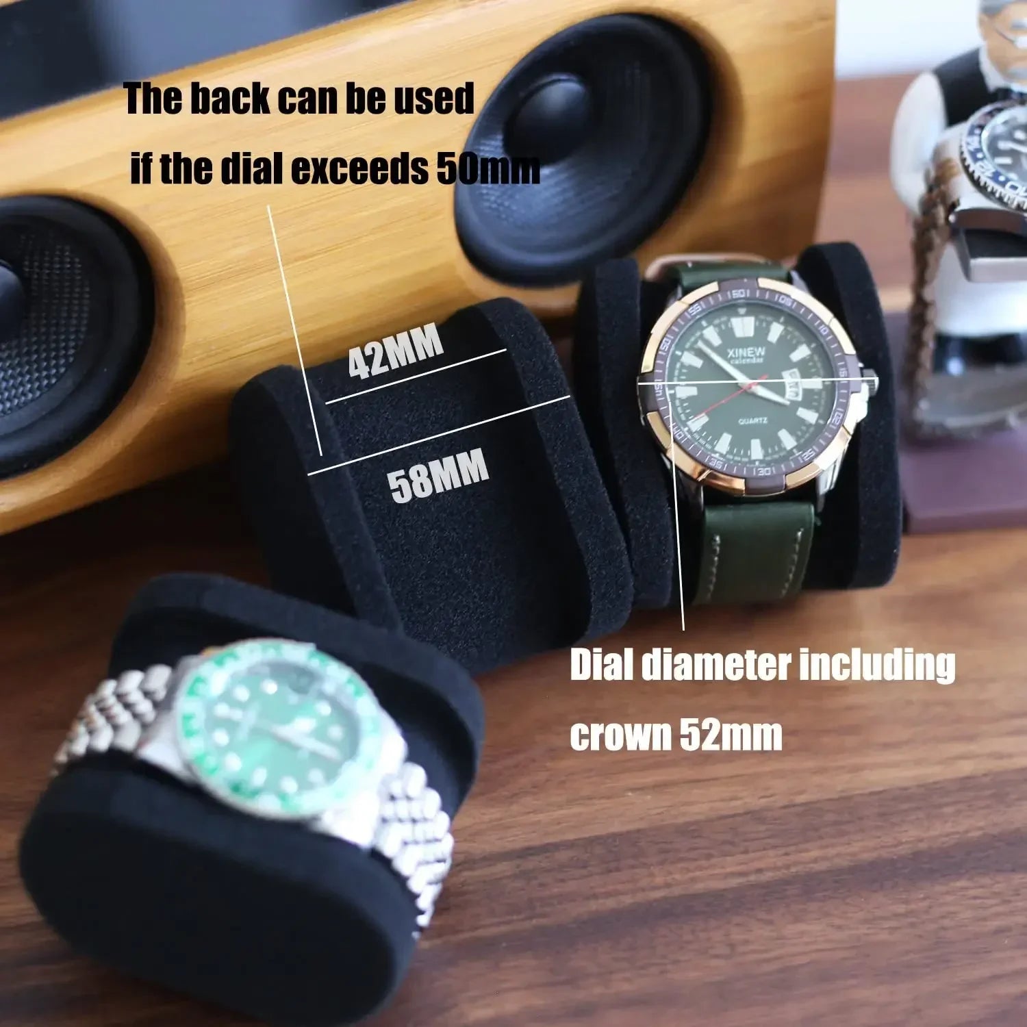 Watch Box Organizer For Men or Women,Watch Travel Case Portable Storage Watch Display Holder for Wristwatches and Smart Watches