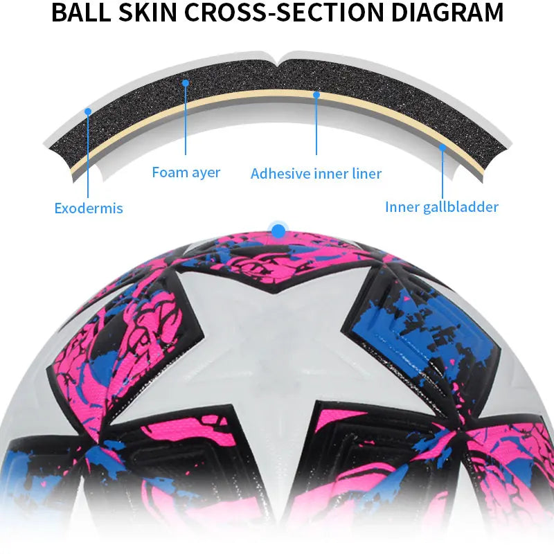 Standard Size 5 Size 4 Soccer Ball Professional Outdoors Sports Match Balls Training Seamless Football High Quality PU Material
