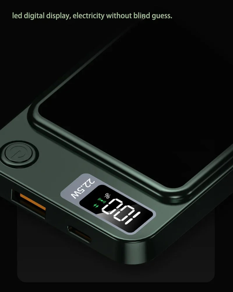 200000mAH Power Bank Magnetic Wireless 22.5W Ultra Capacity Super Fast Charging Magnetic Power Bank For Iphone16 Samsung Xiaomi