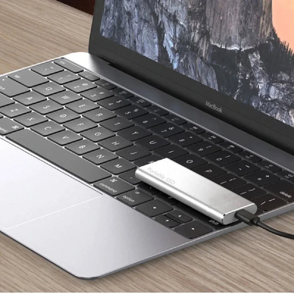 High Speed Portable SSD 1TB External Solid State Drive USB3.1 Type-C Interface Hard Drive Mass Storage Disk for Laptop/Mac/Phone