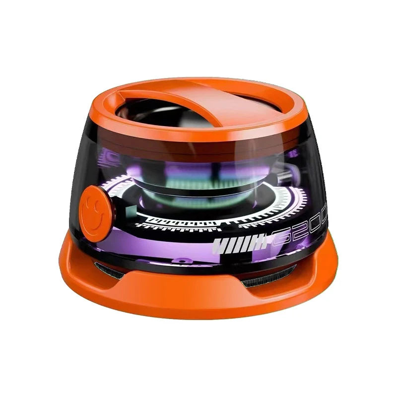 VIKEFON Bluetooth Speaker with Multi-RGB Color Light and Magnetic Phone Holder for Shower Room Bike Car Outdoor Gifts for Teens