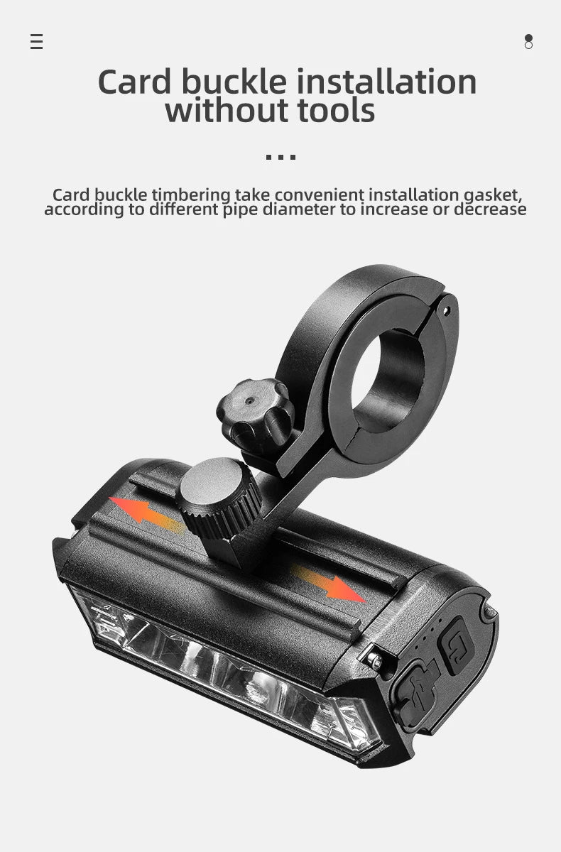 OFFBONDAGE Bicycle Light Front 2600Lumen Bike Light 8000mAh Waterproof Flashlight USB Charging MTB Road Cycling Lamp Accessories