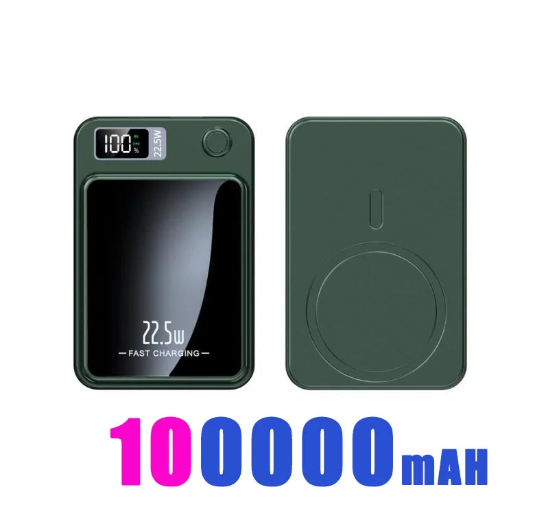 200000mAH Power Bank Magnetic Wireless 22.5W Ultra Capacity Super Fast Charging Magnetic Power Bank For Iphone16 Samsung Xiaomi