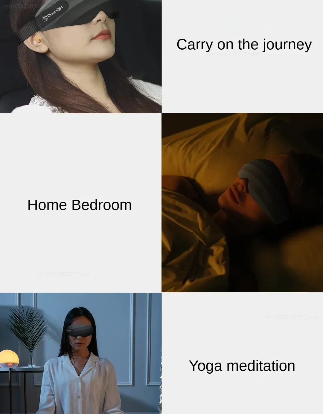 Dreamlight 3s Eye Mask Sleep 3D Stereoscopic Sleep Aid for Men Women Adult Portable For Sleeping Block Out Light Eye Mask Travel