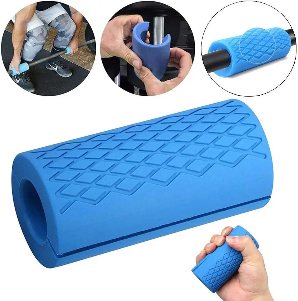 Grip Fat Bar Dumbbell Fat Barbell Grip Thick Bar Grips for Weightlifting Fitness Bar Handle Silicone Non-Slip Protective Pad