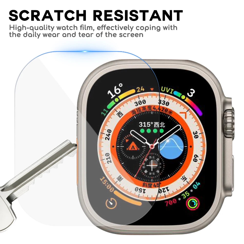Tempered Glass for Apple Watch Ultra 2/Ultra Screen Protector [49mm], Tempered Glass Film, Anti-Scratch, High Definition, Touch