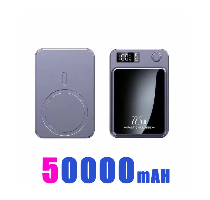 200000mAH Power Bank Magnetic Wireless 22.5W Ultra Capacity Super Fast Charging Magnetic Power Bank For Iphone16 Samsung Xiaomi
