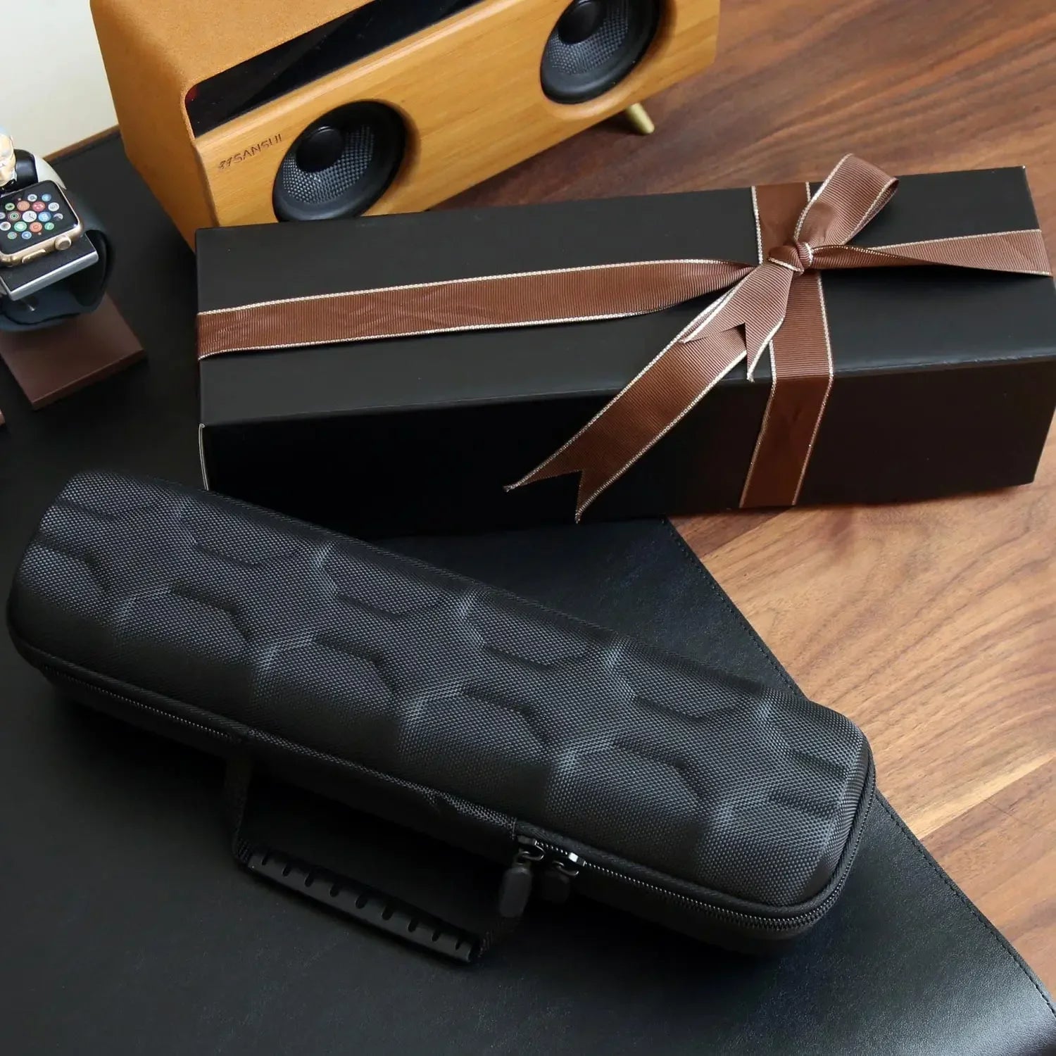 Watch Box Organizer For Men or Women,Watch Travel Case Portable Storage Watch Display Holder for Wristwatches and Smart Watches