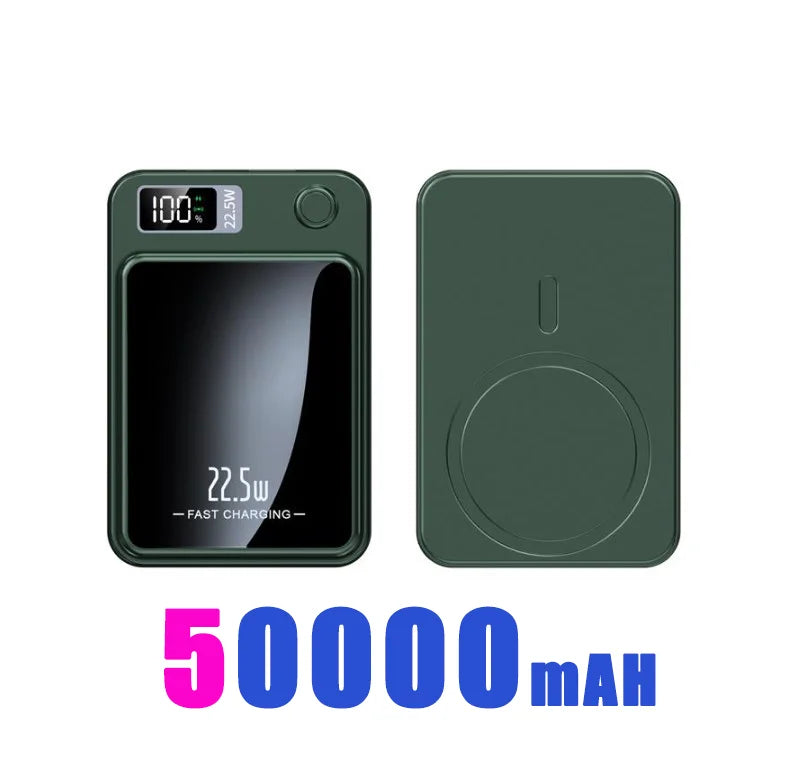 200000mAH Power Bank Magnetic Wireless 22.5W Ultra Capacity Super Fast Charging Magnetic Power Bank For Iphone16 Samsung Xiaomi