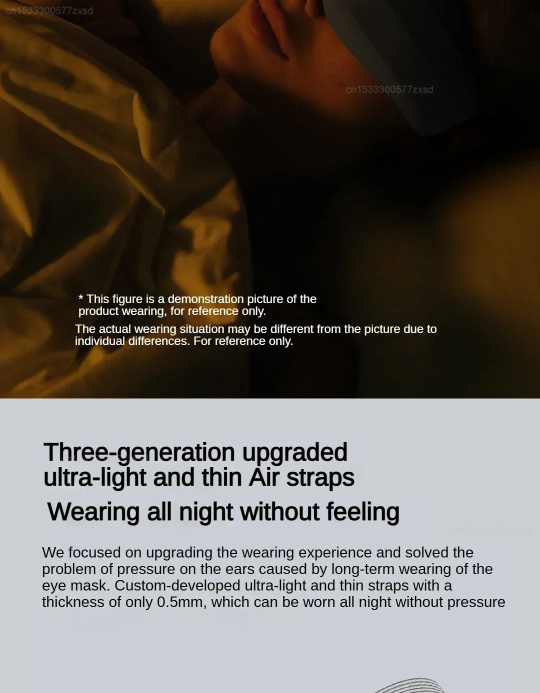Dreamlight 3s Eye Mask Sleep 3D Stereoscopic Sleep Aid for Men Women Adult Portable For Sleeping Block Out Light Eye Mask Travel