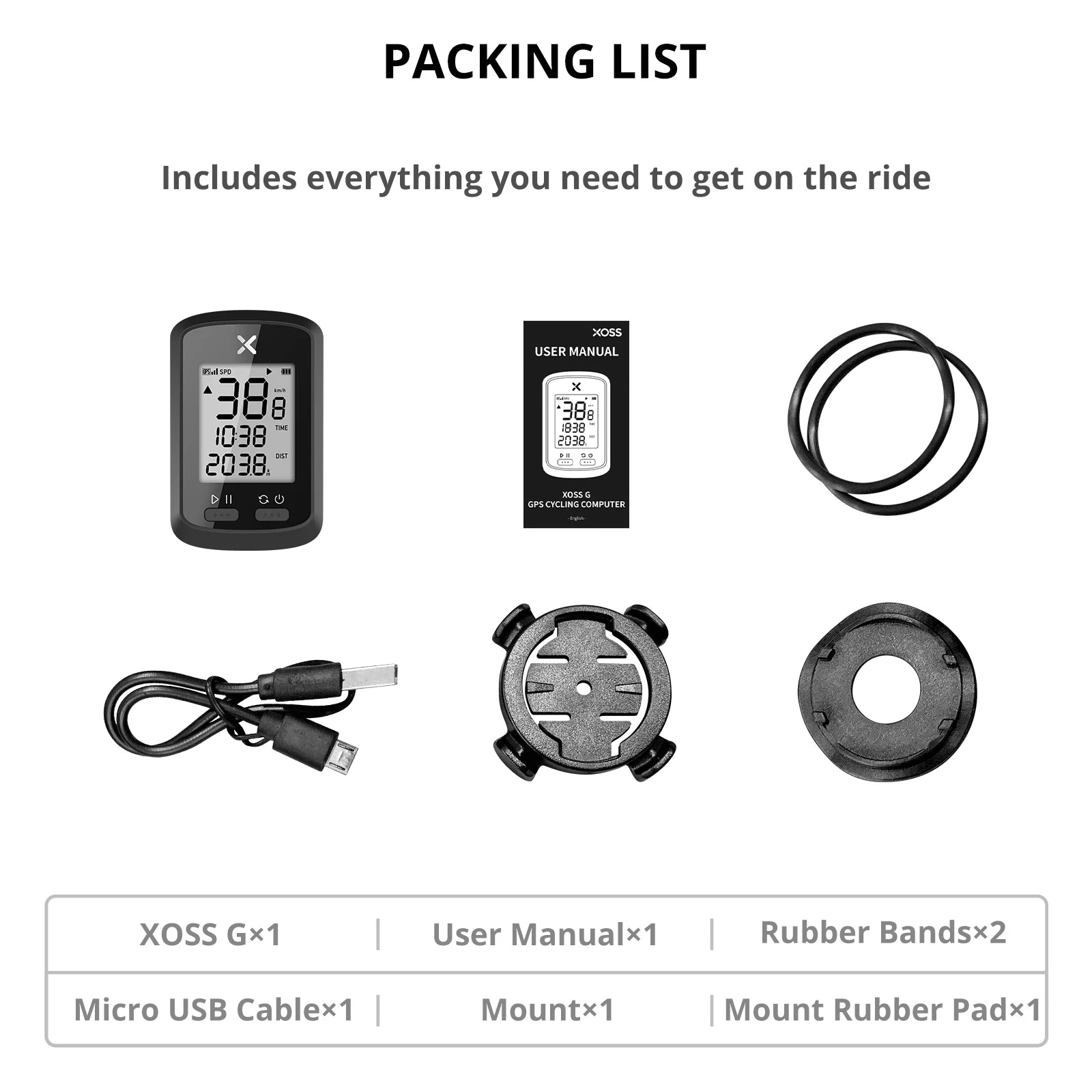 XOSS G/G Plus GPS Bike Computer Wireless Waterproof Cycling Speedometer ANT+ Bicycle Computer Road Bike MTB Bike Accessories