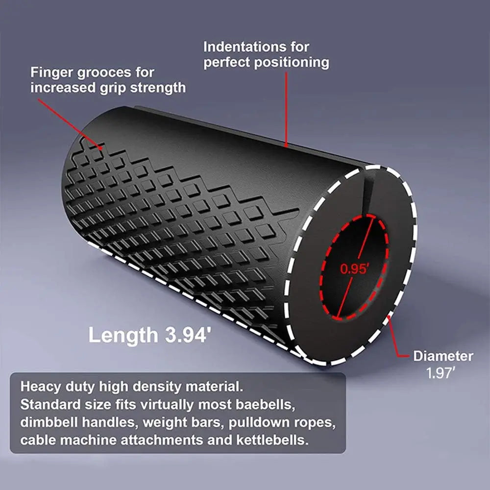 Grip Fat Bar Dumbbell Fat Barbell Grip Thick Bar Grips for Weightlifting Fitness Bar Handle Silicone Non-Slip Protective Pad