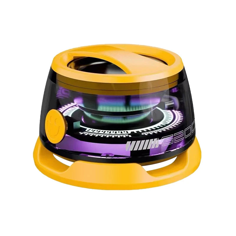 VIKEFON Bluetooth Speaker with Multi-RGB Color Light and Magnetic Phone Holder for Shower Room Bike Car Outdoor Gifts for Teens