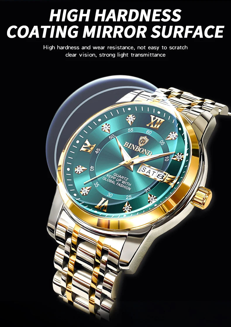 2024 Top Brand Luxury Fashion Diver Watch Men 30ATM Waterproof Date Clock Sport Watches Mens Quartz Wristwatch Relogio Masculino