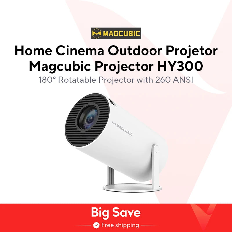 Magcubic Projector HY300 Pro 4K Home Cinema Outdoor Projetor