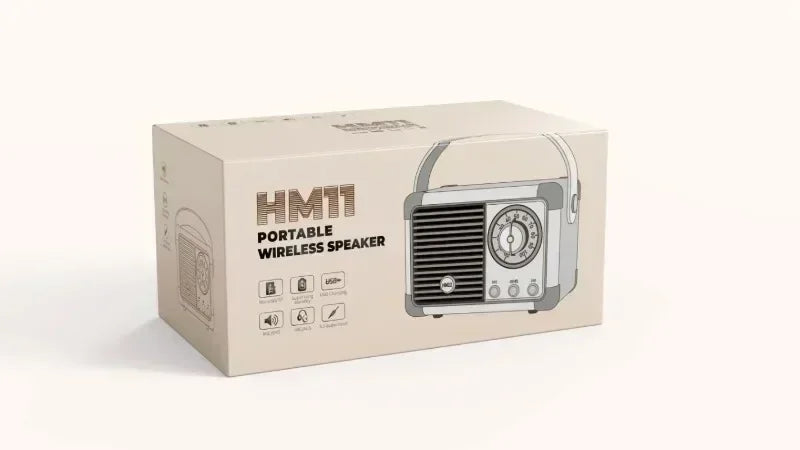Retro Bluetooth Speaker Small Wireless Bluetooth Speaker Cute Old Fashion Style for Kitchen Desk Bedroom Office Party Outdoor