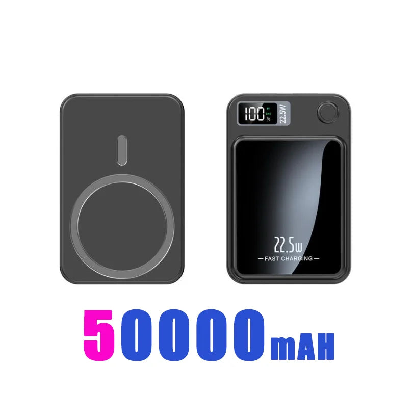 200000mAH Power Bank Magnetic Wireless 22.5W Ultra Capacity Super Fast Charging Magnetic Power Bank For Iphone16 Samsung Xiaomi