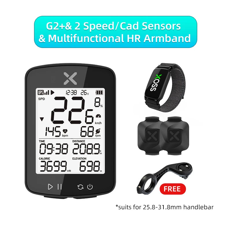 XOSS G/G Plus GPS Bike Computer Wireless Waterproof Cycling Speedometer ANT+ Bicycle Computer Road Bike MTB Bike Accessories