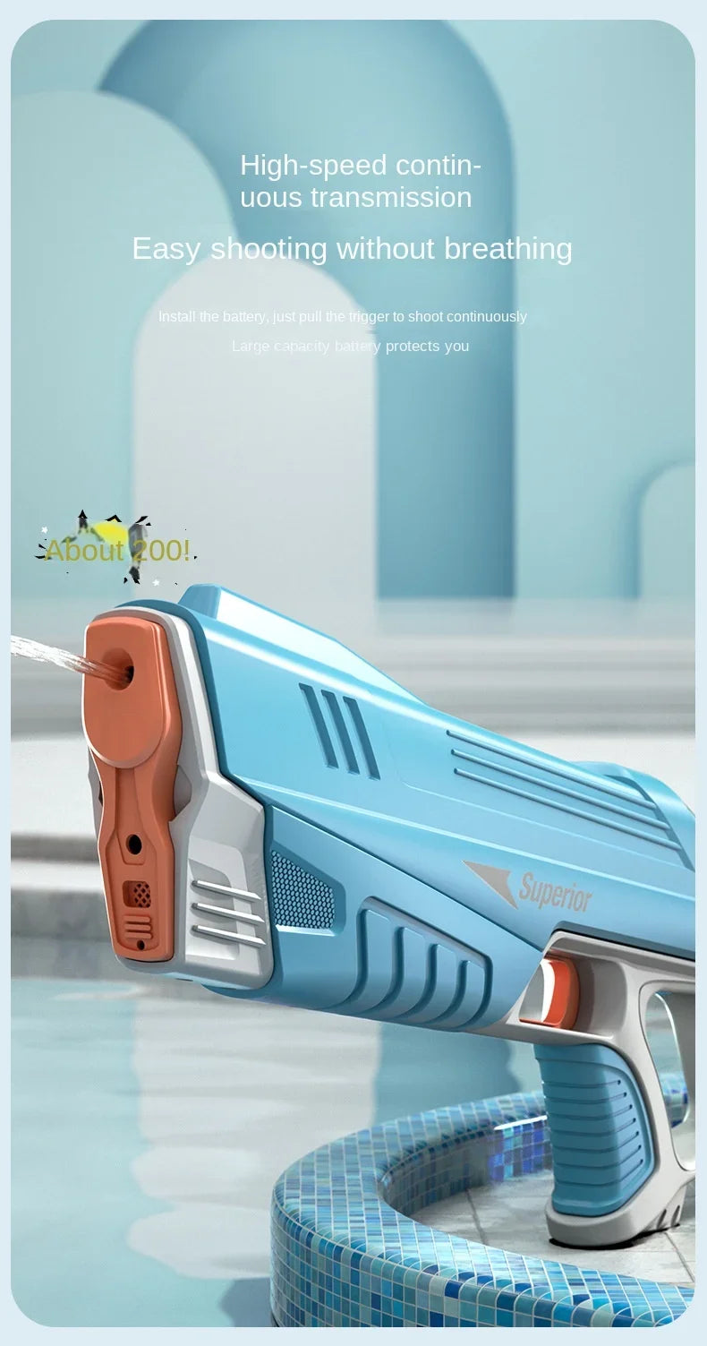 2 Sticks Children Electric Water Gun Summer Beach Outdoor Fight Games Induction Absorb Water Full Automatic Water Guns for Kids
