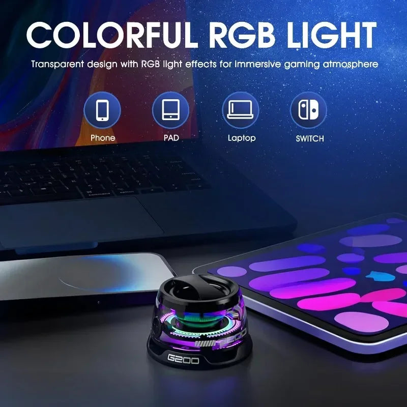 VIKEFON Bluetooth Speaker with Multi-RGB Color Light and Magnetic Phone Holder for Shower Room Bike Car Outdoor Gifts for Teens