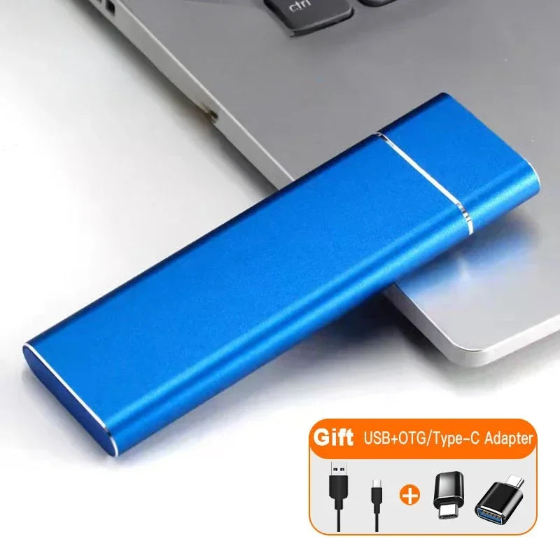 High Speed Portable SSD 1TB External Solid State Drive USB3.1 Type-C Interface Hard Drive Mass Storage Disk for Laptop/Mac/Phone
