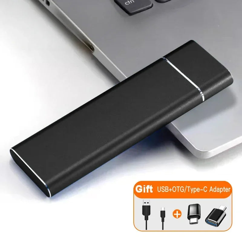 High Speed Portable SSD 1TB External Solid State Drive USB3.1 Type-C Interface Hard Drive Mass Storage Disk for Laptop/Mac/Phone