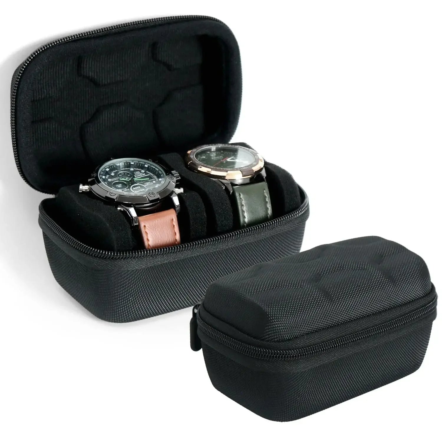 Watch Box Organizer For Men or Women,Watch Travel Case Portable Storage Watch Display Holder for Wristwatches and Smart Watches