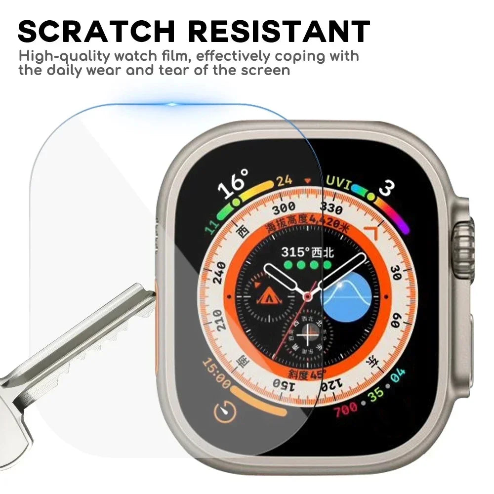 Tempered Glass for Apple Watch Ultra 2/Ultra Screen Protector [49mm], Tempered Glass Film, Anti-Scratch, High Definition, Touch