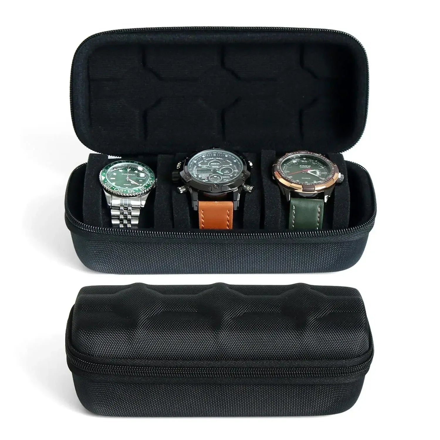 Watch Box Organizer For Men or Women,Watch Travel Case Portable Storage Watch Display Holder for Wristwatches and Smart Watches