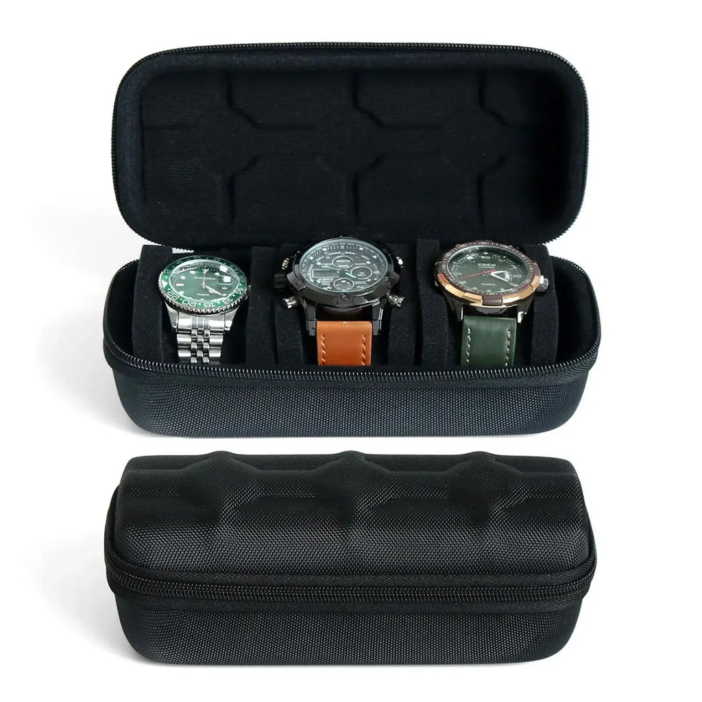 Watch Box Organizer For Men or Women，Watch Travel Case Portable Storage Watch Display Holder for Wristwatches and Smart Watches