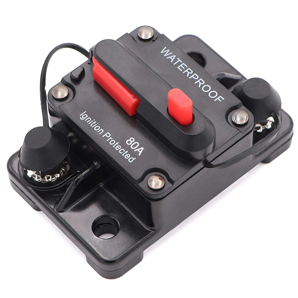 Circuit Breaker Fuse Reset 30A 40A 50A 60A 70A 80A 100A 120A 150A 200A 250A 300A AMP Waterproof Boat Car Circuit Breaker