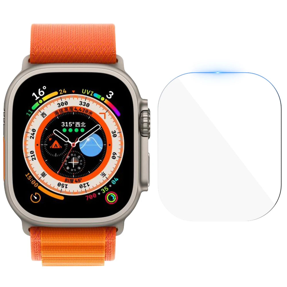 Tempered Glass for Apple Watch Ultra 2/Ultra Screen Protector [49mm], Tempered Glass Film, Anti-Scratch, High Definition, Touch