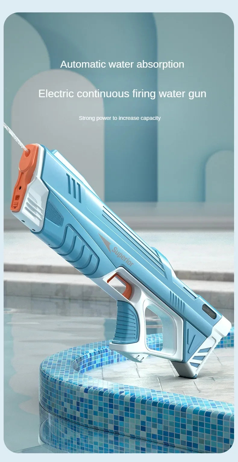 2 Sticks Children Electric Water Gun Summer Beach Outdoor Fight Games Induction Absorb Water Full Automatic Water Guns for Kids