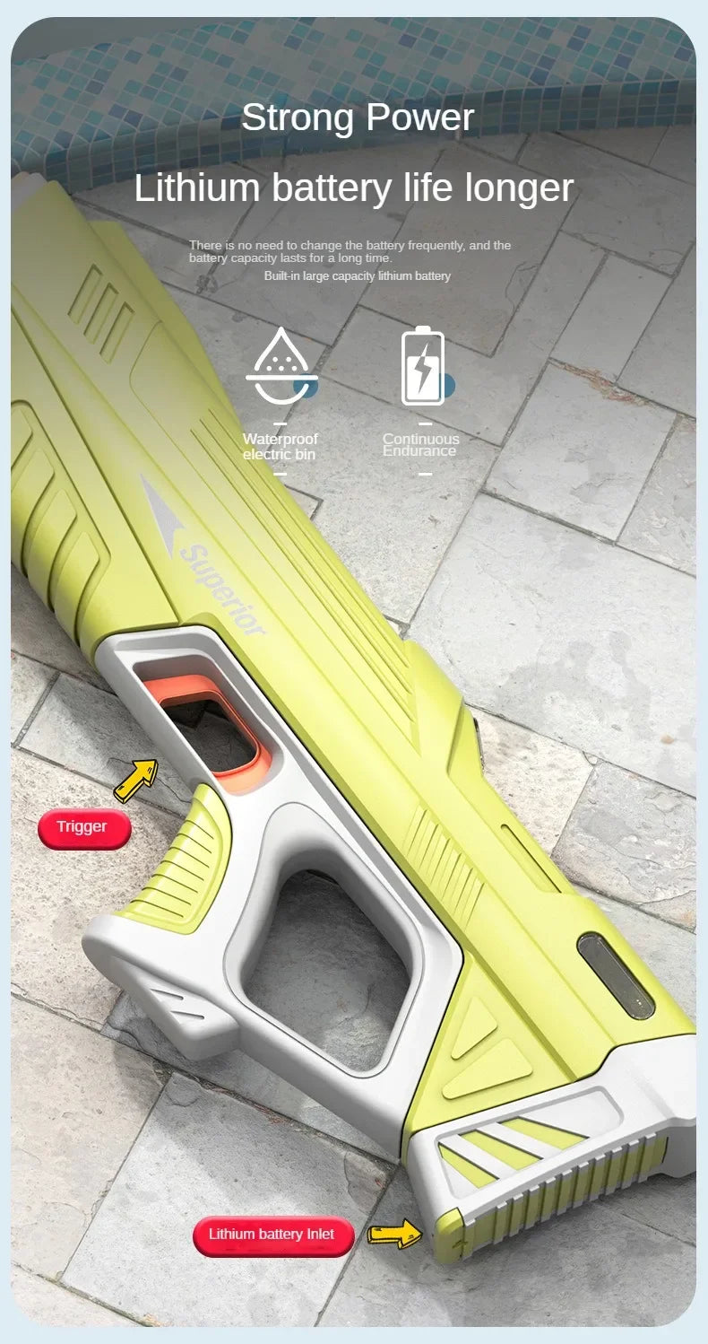 2 Sticks Children Electric Water Gun Summer Beach Outdoor Fight Games Induction Absorb Water Full Automatic Water Guns for Kids