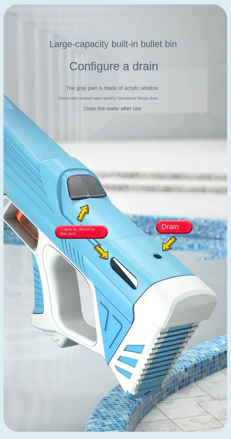 2 Sticks Children Electric Water Gun Summer Beach Outdoor Fight Games Induction Absorb Water Full Automatic Water Guns for Kids
