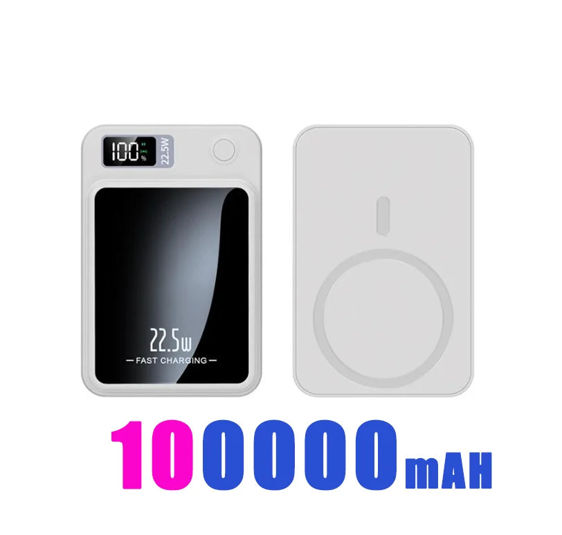 200000mAH Power Bank Magnetic Wireless 22.5W Ultra Capacity Super Fast Charging Magnetic Power Bank For Iphone16 Samsung Xiaomi