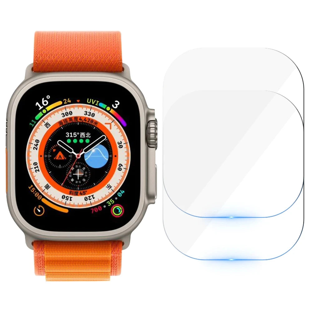 Tempered Glass for Apple Watch Ultra 2/Ultra Screen Protector [49mm], Tempered Glass Film, Anti-Scratch, High Definition, Touch