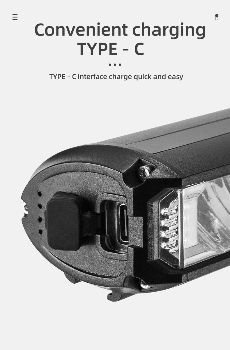 OFFBONDAGE Bicycle Light Front 2600Lumen Bike Light 8000mAh Waterproof Flashlight USB Charging MTB Road Cycling Lamp Accessories