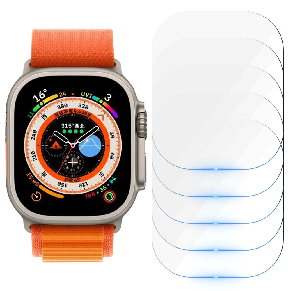 Tempered Glass for Apple Watch Ultra 2/Ultra Screen Protector [49mm], Tempered Glass Film, Anti-Scratch, High Definition, Touch