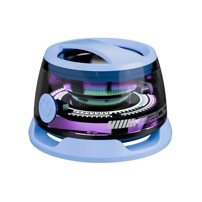 VIKEFON Bluetooth Speaker with Multi-RGB Color Light and Magnetic Phone Holder for Shower Room Bike Car Outdoor Gifts for Teens