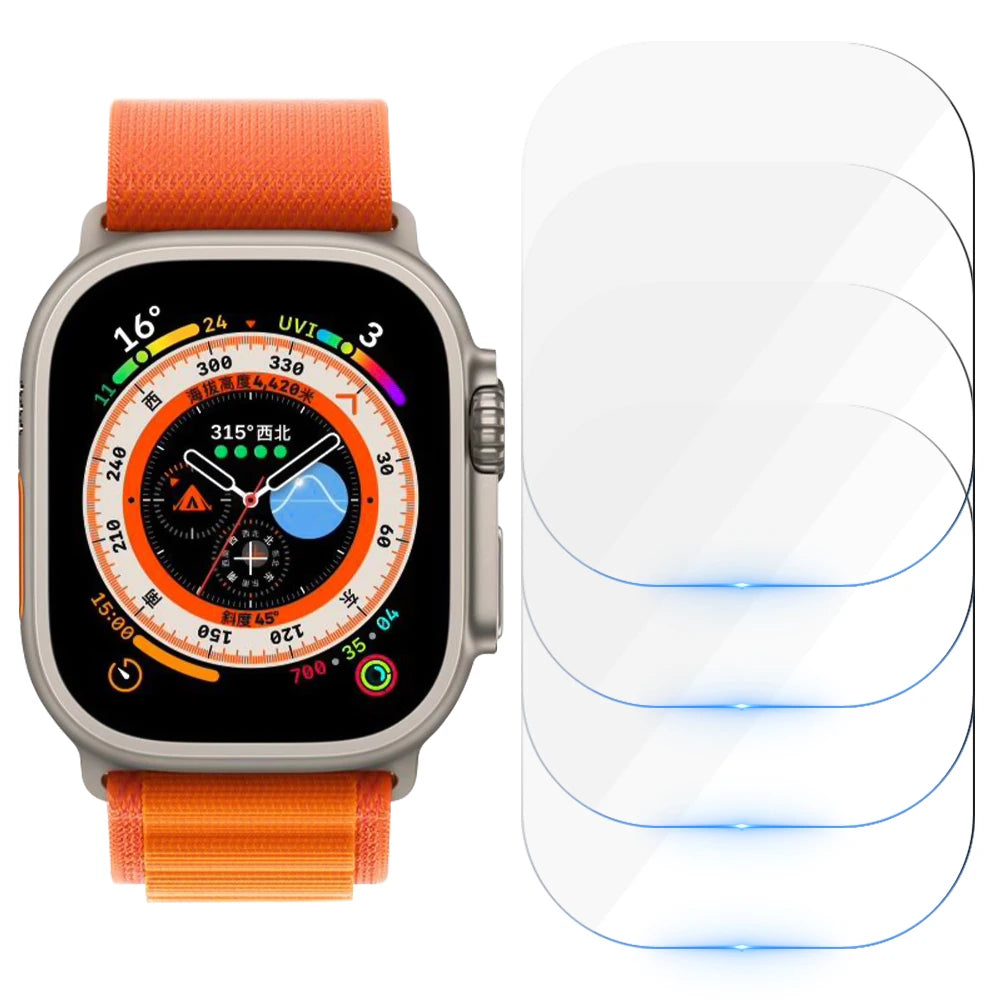 Tempered Glass for Apple Watch Ultra 2/Ultra Screen Protector [49mm], Tempered Glass Film, Anti-Scratch, High Definition, Touch