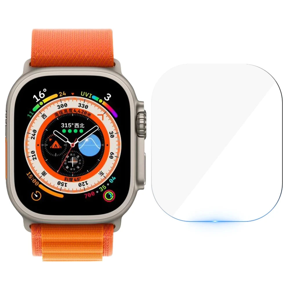 Tempered Glass for Apple Watch Ultra 2/Ultra Screen Protector [49mm], Tempered Glass Film, Anti-Scratch, High Definition, Touch