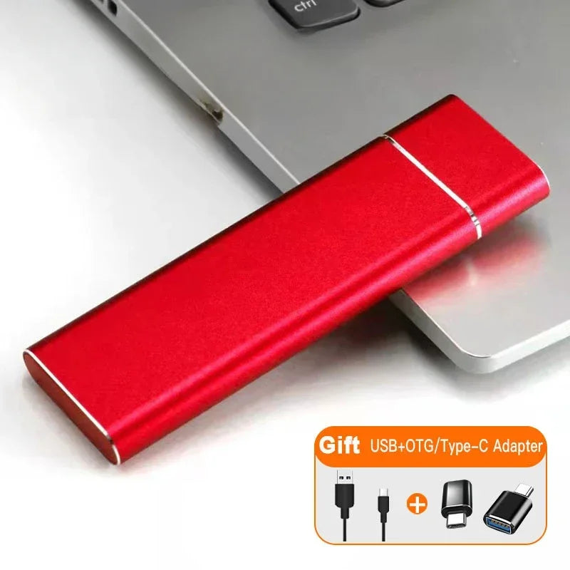 High Speed Portable SSD 1TB External Solid State Drive USB3.1 Type-C Interface Hard Drive Mass Storage Disk for Laptop/Mac/Phone