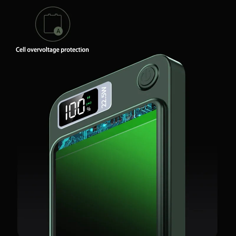 200000mAH Power Bank Magnetic Wireless 22.5W Ultra Capacity Super Fast Charging Magnetic Power Bank For Iphone16 Samsung Xiaomi