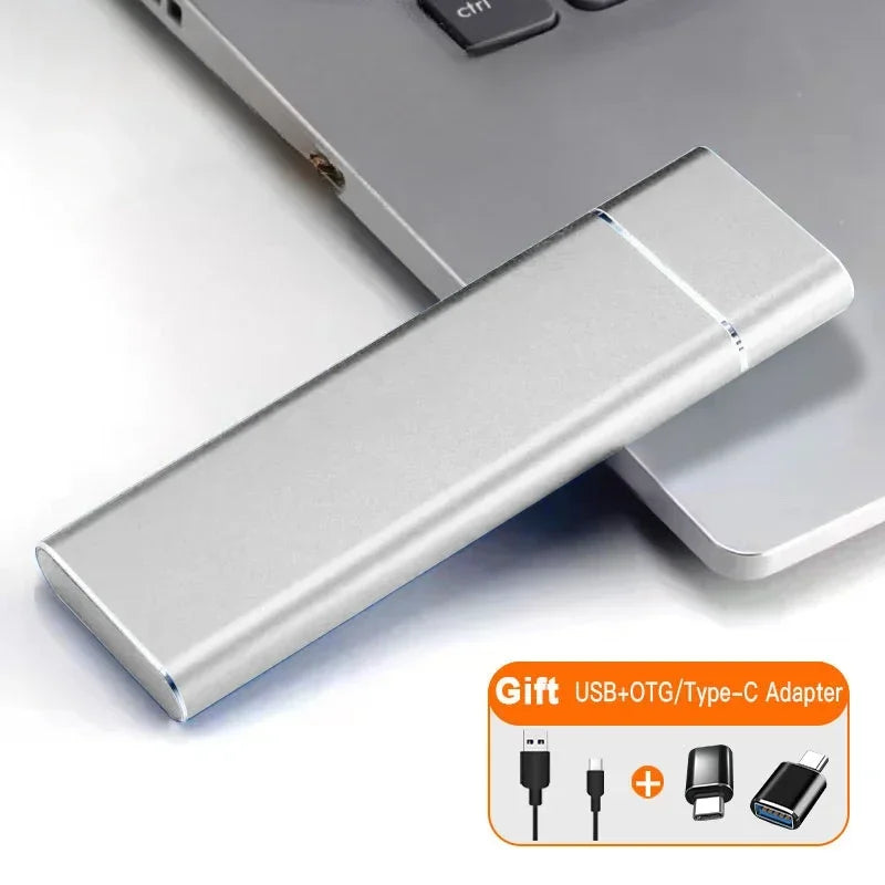 High Speed Portable SSD 1TB External Solid State Drive USB3.1 Type-C Interface Hard Drive Mass Storage Disk for Laptop/Mac/Phone